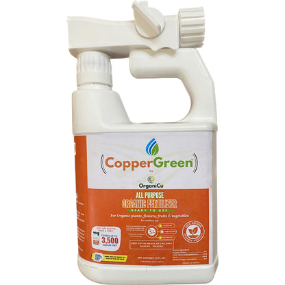 CopperGreen Organic Hose End Spray Fertilizer front side
