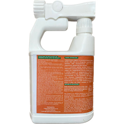 CopperGreen Organic  Hose End Spray Fertilizer back side